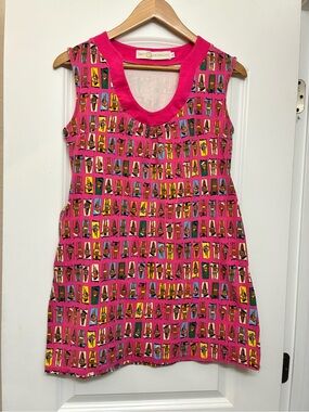 Tracy Negoshian Women’s Pink Multicolor Sleeveless Dress